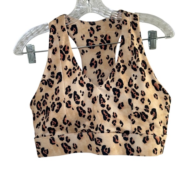Fabletics Other - Fabletics Athletic Leopard Print Racerback Sports Bra Women's Workout Fitness